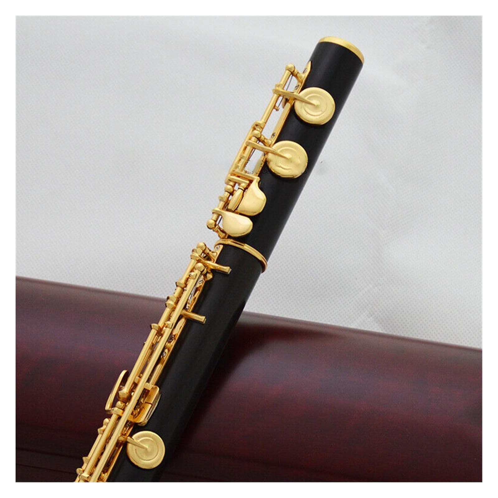 Amazon.co.jp: アフリカ黒木製 16 穴オープンホールフルートゴールド